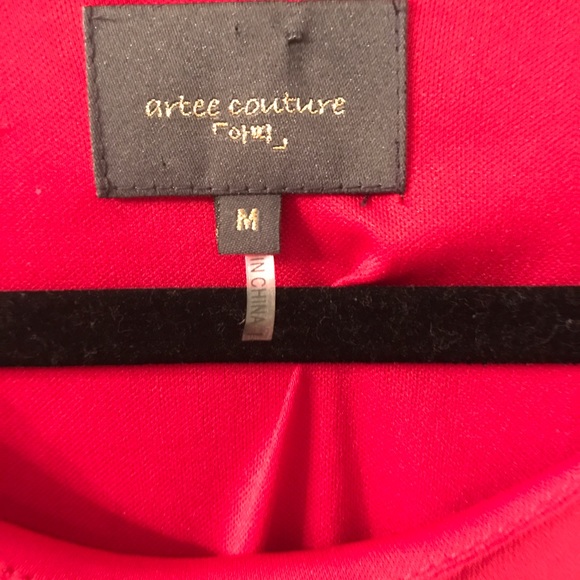 COPY - Artee Couture Red Holiday Dress. WORN ONCE - Picture 6 of 6
